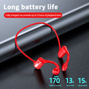 Bone Conduction Headphones - Open-Ear Bluetooth-compatible Headset (Red) Newly