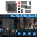 Game Console Dustproof Dust Cover for Xbox Series X (2 Set+4Thumbstick Cap)