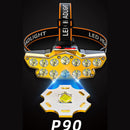 12LED Powerful Night Fishing Headlight USB Rechargeable Long-Range Flashlight