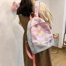 #A Gradient School Bags Large Capacity Nylon Daypacks Adjustable Strap for Sho