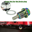 1pc M14x1.5 Car Engine Magnetic Oil Drain Plug Screw Sump Nut Bolt Nut S1Q0