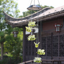 Solar Power Wind Chime Lamps Honey Bee Outdoor Hanging Light Home Garden Decor