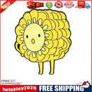 Cartoon Smile Face Brooch Cereals Sunflower Jacket Lapel Pin Badge Decor