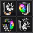 CR1400 PWM 4Pin 12V PC LED Fan Air Cooling RGB 4 Heat-pipes CPU Cooler Radiator