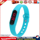 Unisex Sports Casual Date Sports Bracelet Digital Watch (Blue) Newly