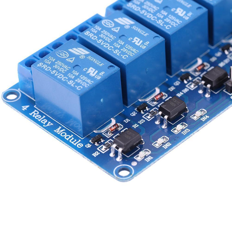 5V Four 4 Channel Relay Module With optocoupler for PIC AVR DSP ARM Arduino