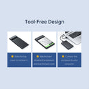ORICO 2.5 SATA to USB 3.0 C External HDD SSD Enclosure (USB C to USB A)