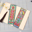 2pcs Special Shaped Drill Diamond Leather Tassel Bookmark DIY Art (SQ05) Newly