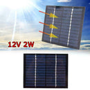12 V 2W Solar Panel Module DIY For Light Battery Cell Chargers Phone Toys K3N5