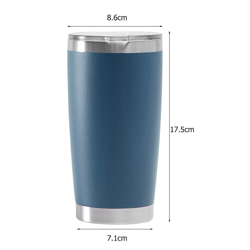 Stainless Ice Cooler Car Mug Vacuum Insulated Tea Water Bottle (Dark Green)
