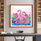 5D DIY Partial Special Shaped Drill Diamond Painting Pink Swan Home Decor