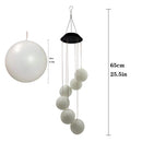Solar LED Wind Chimes Lamp Color-change Night Light Party Decoration (A) Newly