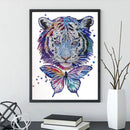 5D DIY Special Shaped Diamond Painting Tiger Butterfly Embroidery Kits Wall Art