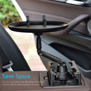 2 in 1 Car Phone Cup Holder Tray Auto Vehicle Rotary Food Table Rack Long) Newly