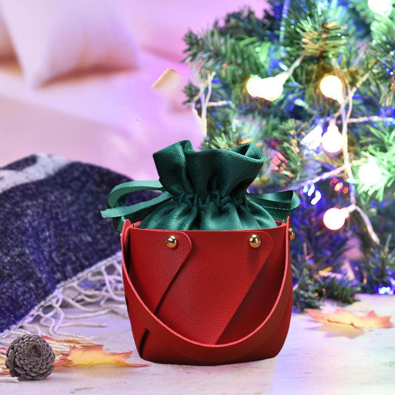 Christmas Candy Bags Drawstring Gift Packing Wrapping Bag Party Decor_