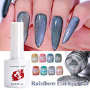 Cat Eye Nail Gel Holographic Glitter Colorful Reflective Glitter Magnetic Gel