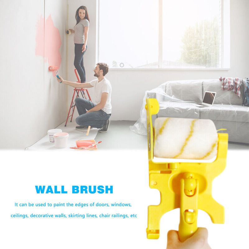 Clean-Cut Paint Edger Roller Brush Wall Decor Painting Tools Kit with Tray Newly