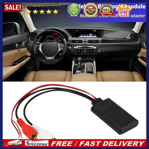 AUX Adapter Wireless Bluetooth-compatible Module for 2RCA Interface Vehicles