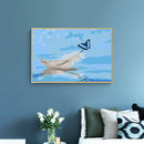 Plume And Butterfly 50x40cm Oil Paint By Numbers Painting SXD216044