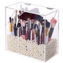 Acrylic Cosmetic Storage Box Dustproof Makeup Brushes Container Holders