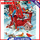Birds in Snow Oil Paint By Numbers DIY Acrylic Painting on Canvas Frameless Kit