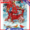Birds in Snow Oil Paint By Numbers DIY Acrylic Painting on Canvas Frameless Kit