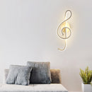 Multi-Function LED Wall Lamp Musical Note Restaurant Art Decor Night Lighting