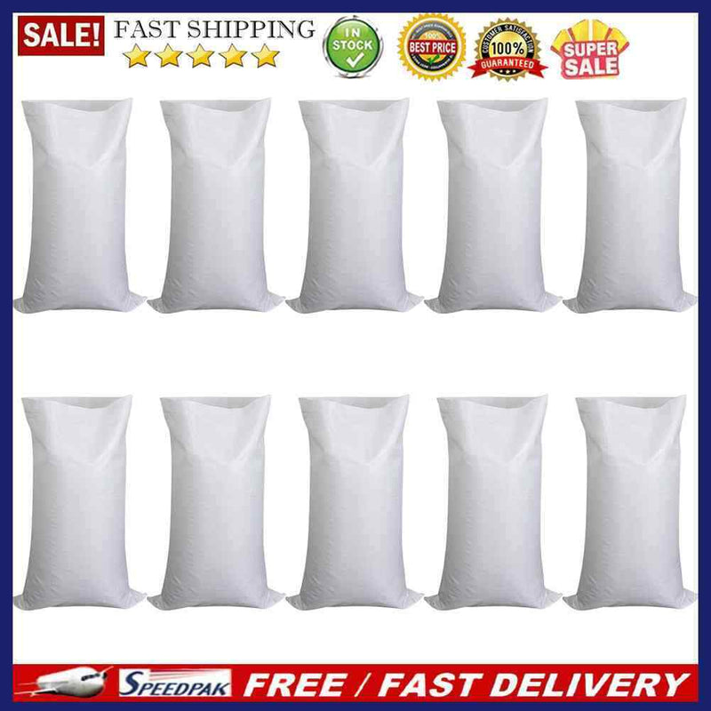 5/10pcs Flood Control Sandbag Flood Resistant Plastic Fabric Heavy Duty Sandbags
