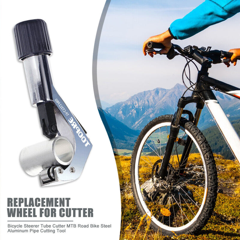 Bicycle Steerer Tube Cutter MTB Road Bike Steel Aluminum Pipe Cutting Tool Newly