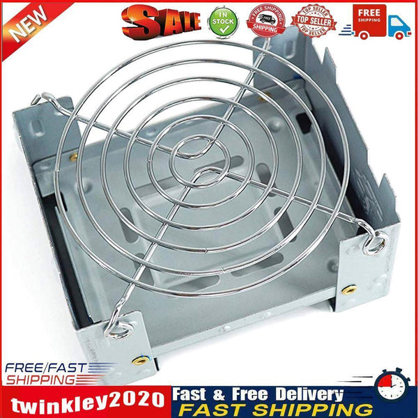 Portable Camping Foldable Wax Stove with Stainless Steel Disc Wire Bracket Newly