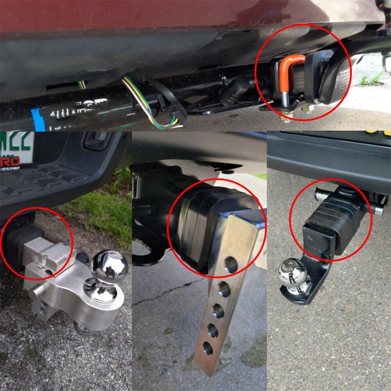3pcs Trailer Hitch Pad Car Part Accessory Silencer Pad Carrier Cushion Protector