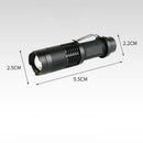 3-Modes Zoomable Torch Lamp USB Charging LED Glare Glashlight COB side light
