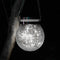 LED Solar Lamp Cracked Glass Ball Hanging Light Garden Decor (White 30LED) Newly