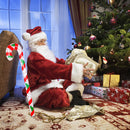 Inflatable Candy Canes Striped / Printed PVC Cane Walking Stick Blow Up Crutc