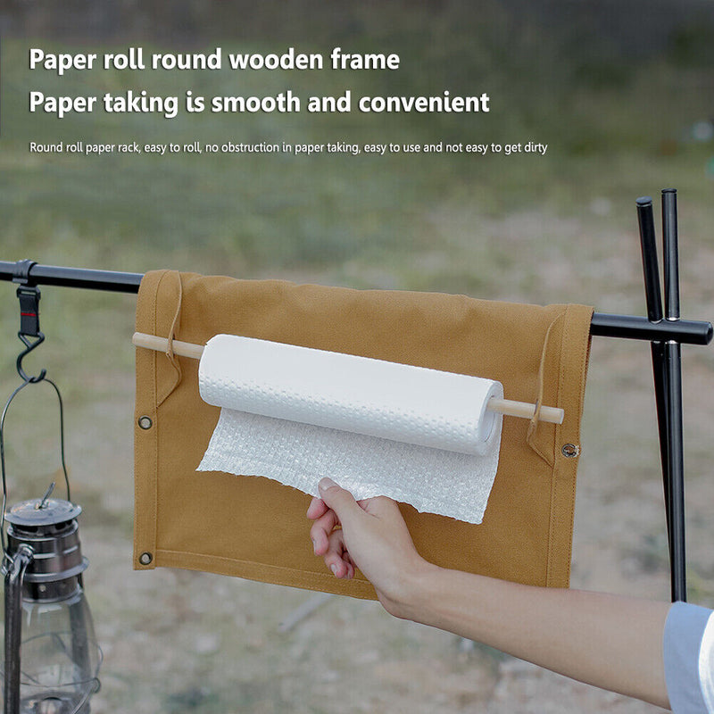 Portable Camping Dishes Storage Bag Rack Pouch BBQ Picnic Outdoor Wa