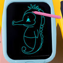8.5in LCD Penguin Electronic Writing Tablet Kids Handwriting Board (Blue)