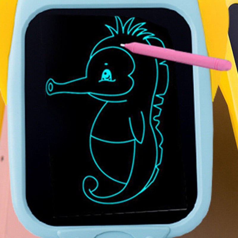 8.5in LCD Penguin Electronic Writing Tablet Kids Handwriting Board (Blue)