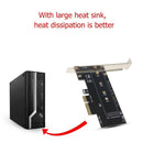 SSU EM2-5001 PCI-E 3.0 X4 to NVMe M.2 NGFF M Key SSD Riser Expansion Card