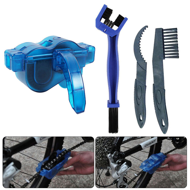 Bicycle Cleaning Kit - 4 Pieces Bicycle Chain and Drivetrain Cleaning Kit Newly