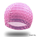 Swimming Cap PU Waterproof Protect Ears Hair Men Women Swim Pool Hat (Pink)