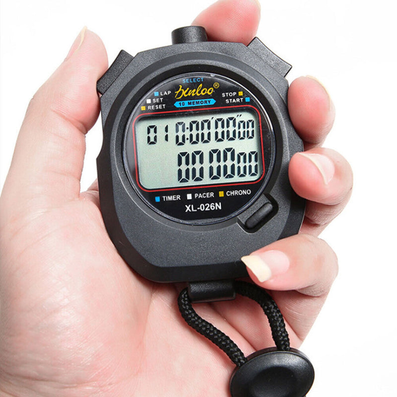 Waterproof Stopwatch Timer Portable Outdoor Sports Running Training Chronograph