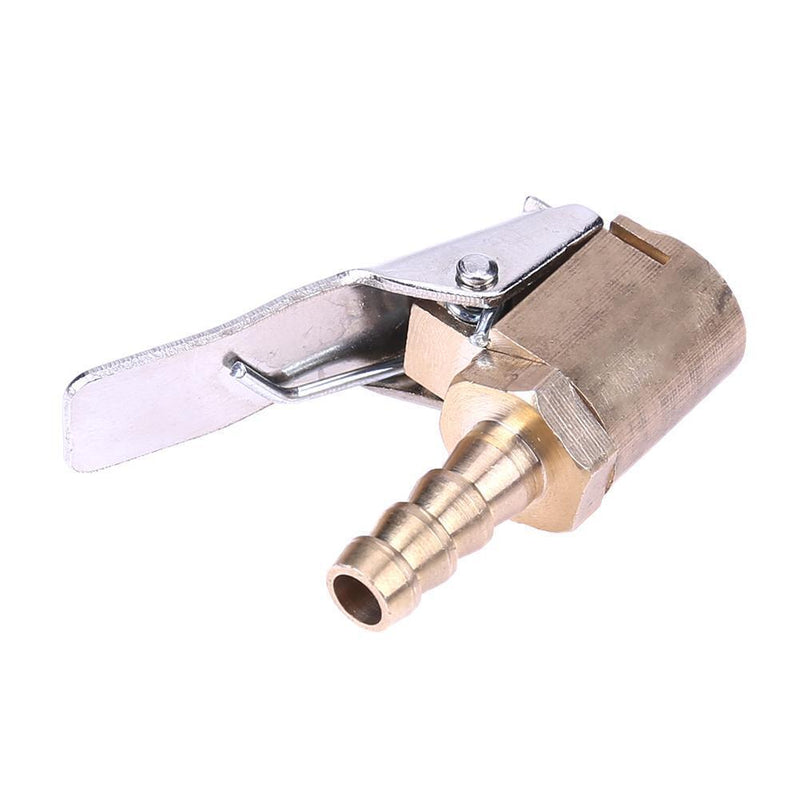 6mm Brass Car Truck Tire Inflator Air Valve Connector Clip-on Air Chuck