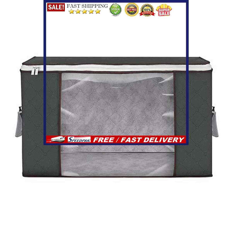 Large Capacity Clothes Storage Bag Organizer with Reinforced Handle Thick F