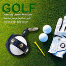 Cowhide Golf Ball Bag Small Golf Ball Protective Cover Outdoor Golf Accessories