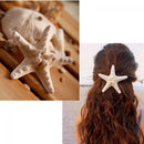 Fashion Lady Girls Women Starfish Hair Clip Jewelry Star Sea Hairpin For 2 Pcs