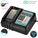 UK Plug BL1830 3A BL1840 for Makita 7.2V-18V Rapid Battery Charger DC18RC