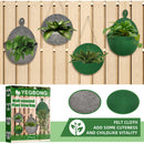2x Wall Hanging Planting Bag Garden Plant Grow Planter Container (Green 1) Newly