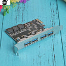 PCI-E To USB 3.0 PCIE Expansion Controller Card 4-Port PCI Express Hub Adapter