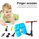 Kids Mini Alloy Finger Scooter Set w/ Pants Wheel Interactive Toys (Black) Newly
