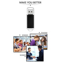 CW10029 USB Flash Drive USB 2.0 Pendrive Zinc Alloy Jump Drive with Clear Cap